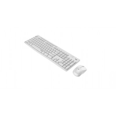 TASTIERA + MOUSE OTTICO WIRELESS LOGITECH COMBO MK295 920-009821 WHITE