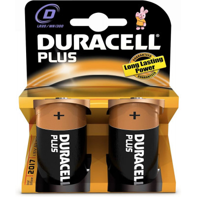 BATTERIA TORCIA ALCALINA 2PZ DURACELL PLUS POWER MN1300