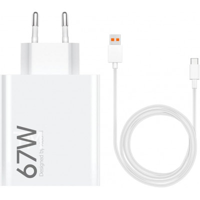 CARICABATTERIA DA RETE 67W XIAOMI BHR9465EU USB + CAVO TYPE-C
