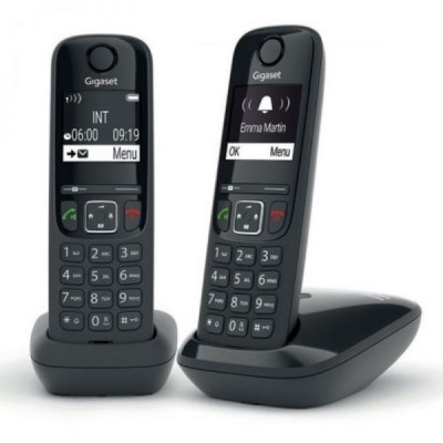 CORDLESS SIEMENS GIGASET AS690 DUO BLACK
