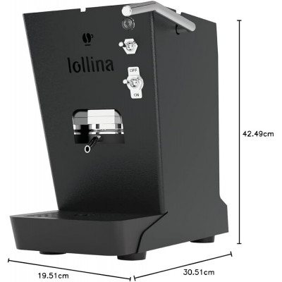MACCHINA DA CAFFE' LOLLO CAFFE' LOLLINA BASIC NERO + BOX 40 CIALDE LOLLO