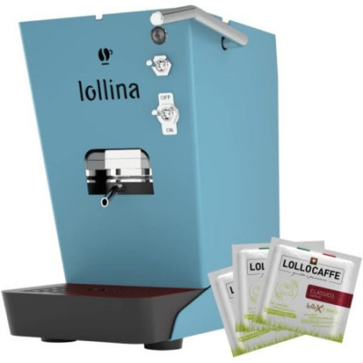 MACCHINA DA CAFFE' LOLLO CAFFE' LOLLINA BASIC TURCHESE + BOX 40 CIALDE LOLLO